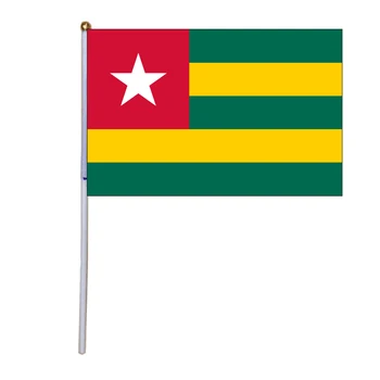 безплатна доставка xvggdg 100 бр 14*21 см Това ръчно флаг Промоция на Едро Малък Това Ръчно Размахивающий Национален Флаг