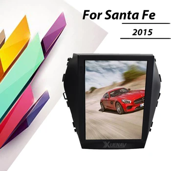 Вертикален Екран Tesla стил на Android За Hyundai IX45 Santa Fe 2015 Авто Радиоплеер Мултимедия Видео GPS Навигация Стерео уредба