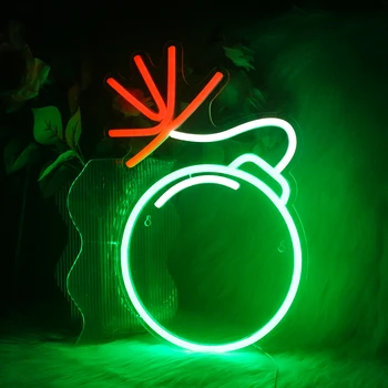 Wanxing Neon Light Custom Bomb LED Party Прозрачна Акрилна Стая Рекламен Бар Търговско Осветление Сватбена Украса Бара