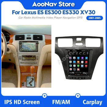 10,4 инча Авто Радио Мултимедиен Плейър Със Сензорен Екран За Lexus ES ES300 ES330 XV30 2001-2005 Стерео Екран, Поддръжка на Carplay