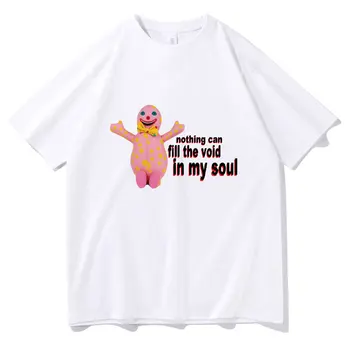 Забавна тениска Nothing Can Fill The Void In My Soul с къс Ръкав за Мъже и Жени, Модни ежедневни тениски, мъжки памучни ризи, мъжка тениска