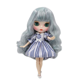 Ледената кукла DBS Blyth бяла кожа съвместно тялото разход на цвят, дълга къдрава коса и матова, лицето BL40061049