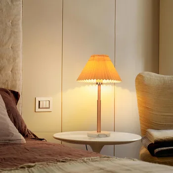Нагънат Настолни Лампи Nordic Ins Wind Нощна Лампа За Спалня С Настаняване В Семейство На Декоративна Нощна Светлина За Момичета В Общежитието Led Нощно Шкафче Лампада