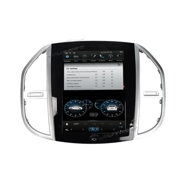 Вертикален Екран на Android 9,0 Авто Радиоплеер За Benz Vito 2014-2020 Автомобилен GPS Навигация Мултимедиен Плейър Tesla Style