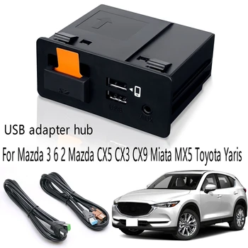 Автоматично USB адаптер-хъб на Apple-Carplay Android TK78-66-9U0C За Mazda 3 6 2 Mazda CX5 CX3 CX9 Miata MX5 Toyota Yaris
