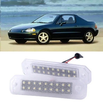 Авто led Регистрационен номер Светва Лампата За Honda Civic Del Sol Багажника 1993-1997