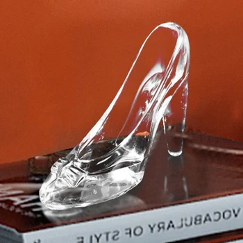 Кристални Обувки, Аксесоари За Дома Спалня Прозрачни Стъклени Обувки За Приятелка Подаръци Начало Декор Украса На Масата Украса На Стаята
