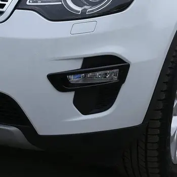 ABS Пластмаса Предната Противотуманная Фаровете Ленти Лампи Капак Накладки За Land Rover Discovery Sport 2015 2016 2017 2018 Черен Гланц