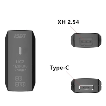 ISDT UC2 1 S/S 2 LiPo Интелигентни Батерия Баланс Зарядно Устройство, USB XH 2,54 Баланс Портове и Конектори Директно Зареждане