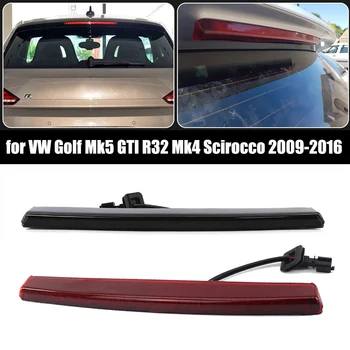 3-та Високо стоп-сигнал, Подходящи за VW Golf 5 V GTI, R32 3-та Задни светлини 1K8945087D Черно Червено 5K6945087C VW Scirocco 2009-2016 Задна светлина
