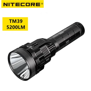 NITECORE TM39 5200 лумена отблясъци супер ярко фенерче акумулаторна OLED дисплей използва светодиод СВЕТЛИНЕН SBR90 GEN2 за търсене