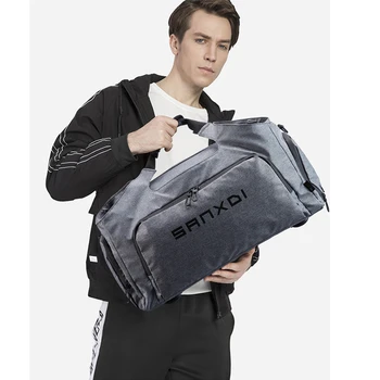 YILIAN Сухи и мокри отделна пътна чанта, Мъжка чанта голям багажная чанта пътна чанта на едно рамо спортна спортна чанта