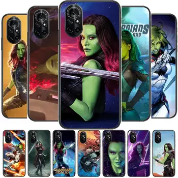 Marvel отмъстителите Гамора Прозрачен Калъф За телефон Huawei Honor 20 10 9 8A 7 5T X Pro Lite 5G Black Etui на Корпуса Hoesjes Комикси Fashion des