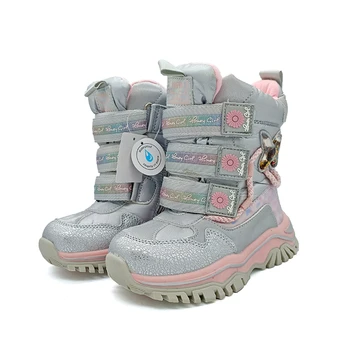 Модни 1 двойка от непромокаеми Ски вълна зимни обувки за момичета, зимни топли обувки, -40 или -30 градуса, детски обувки за момчета