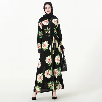 Абайя Дубай Нова Мода Дълга Пола Саудитска Арабия Мода, Мюсюлманското Богослужение Жилетка С Ревери Копчета Халат Мюсюлманската рокля