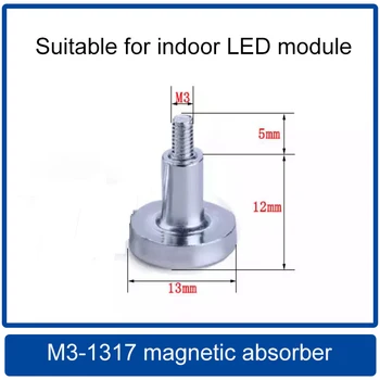 Бразилия Безплатна доставка 50 бр/пакет M3-1317 Нормално магнитно повърхностно монтиране, led дисплейный вътрешен модул, Магнитен винт