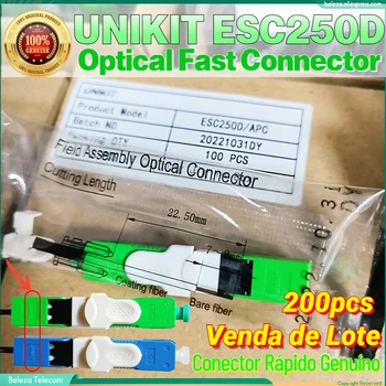 UNIKIT Заводска цена Автентични оригинален FTTH ESC250D SC APC, SC/UPC един режим Оптичен Бърз Конектор SM Оптичен Бърз Конектор