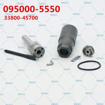 ERIKC 33800-45700 горивните инжектори 095000-5550 ремонтни комплекти един пулверизатор DLLA150P866 клапанная плоча, габър, о-пръстен за HYUNDAI HD78W