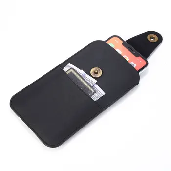 Универсални модели 4,0-6,5 инча, ультратонкая Поясная чанта от Изкуствена Кожа за Iphone, калъф за Samsung, скоба за мобилен телефон, Кобур