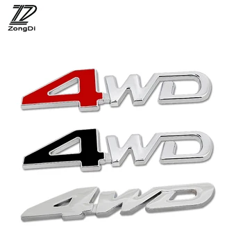 ZD 4WD 4X4 Автомобили 3D Метален Стикер за VW Golf 4 7 5 MK4 Mazda 6 cx-5 Peugeot 206 207 208 508 Touareg Tiguan 2017 Jetta MK6 2017