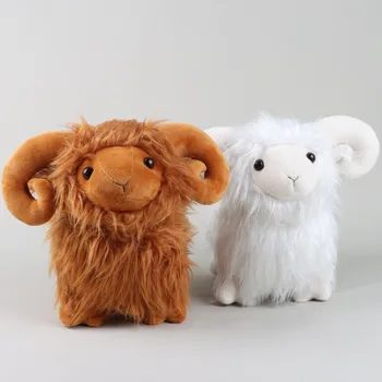 Високият Шерстистая Овца Овен Плюшен Кукла От Меки Играчки За Домашни Животни-Детски Подаръци За Дропшиппинга