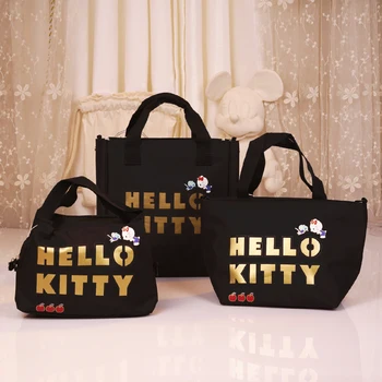 Японски Карикатура Аниме Hello Kitty Bag За Обяд Дамски Скъпа Самозалепваща Чанта От Алуминиево Фолио Чанта за Пикник За един Работник с Чанта за Ориз