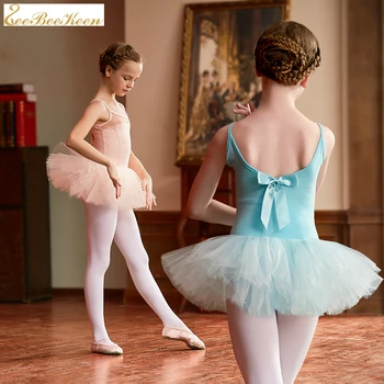Детско балетное рокля-пакет за танци, танцов костюм прашка за момичета, балетное чорапогащи, детски балетное Тренировъчното Рокля, танцови облекла за момичета