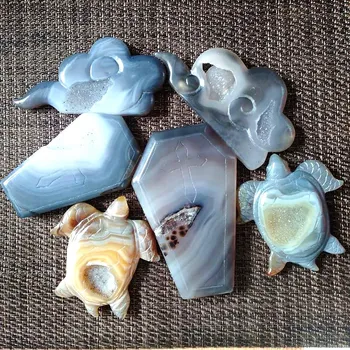 Ахат жеода кварц Занаяти естествени скъпоценни камъни минерални кристали, лечебни камъни рейки украса за дома