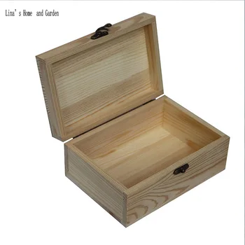просто първоначалната примитивна дървена бижутерия ковчег ръчно изработени