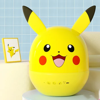 Pikachu Pokemon Въртящата се лампа Музикална Ковчег Светлина Шест Вида Проекции Замяна Атмосфера на Нощна Лампа дистанционно управление Спалня