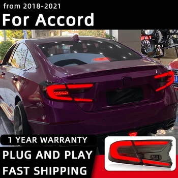 Автомобилен Стайлинг стопове за Honda Accord G10 Led Задна Светлина 2018-2021 Задна Светлина DRL Задния мигач Автомобилни Аксесоари