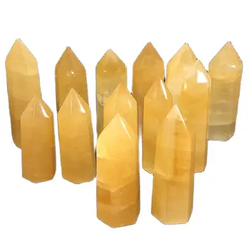 Натурален исландски crystal обелиск кристални точков кула пръчка изцеление 70-80 мм