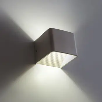 LED модерен стенен лампа прост творчески алуминиев малка странична лампа за спални, хотелски клуб, коридор, лампа за преминаване на