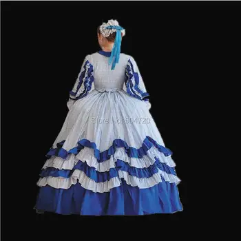 Специално подбран!НОВАТА Кралска френска херцогинята на 18-ти век, Ретро Средновековен Театър Реконструкция Епохата на Възраждането Гражданска война Викторианска рокля HL-324