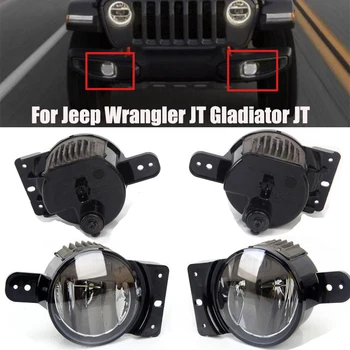Чифт автомобилни led фарове за мъгла, Къси и Светлини Подходящ за Jeep Wrangler JT Gladiator JT Черни Фарове Предна Броня