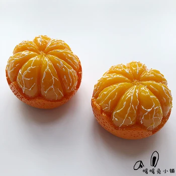 Творчески карикатура моделиране оранжево оранжево плодове смола магнити за хладилник, магнитни стикери, магнитни стикери смукателни етикети