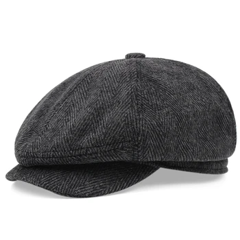 2022 новата есенно-зимна мъжката есенно-зимна шапка вестникарче, градинска шапка за голф
