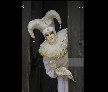 Новата Венецианска клоунская облекло за изпълнения на увеселителен парк цирковое представа облекло търговец представа нощен клуб бар гого реч