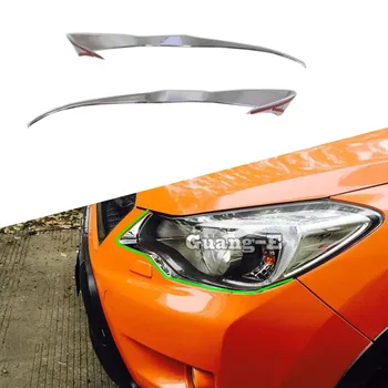 Оформление на Каросерията на Автомобила Корона Предната Покритие За Вежди Светлина Рамка Нож ABS Хромирана Част 2 бр. За Subaru XV 2012 2013 2014 2015 2016 2017