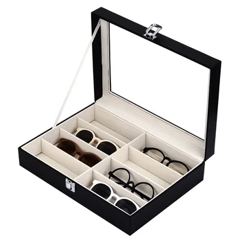 Кутия За Очила С 8 Отделения За Аксесоари За Дрехи Скоростна Ръчна Изработка На Кутията Отворен Прозорец На Прозрачни Слънчеви Очила Опаковка Маятниковая Кутия