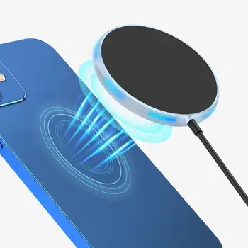 Универсален Нови 15 W Магнитен Държач За Мобилен Телефон Подложка За Бързо Зареждане Захранващ Блок За Бързо Безжично Зарядно Устройство Qi Pad