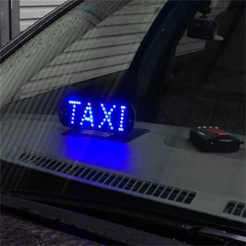 4 Цветно Таксита Чистачките На Предното Стъкло Знак Бяла Led Лампа Такси Лампа Лампа